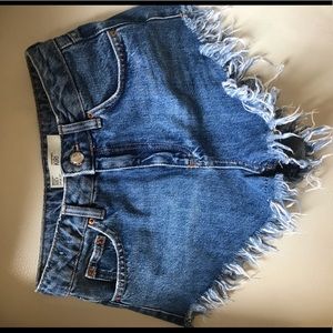 topshop high-waisted kiri shorts